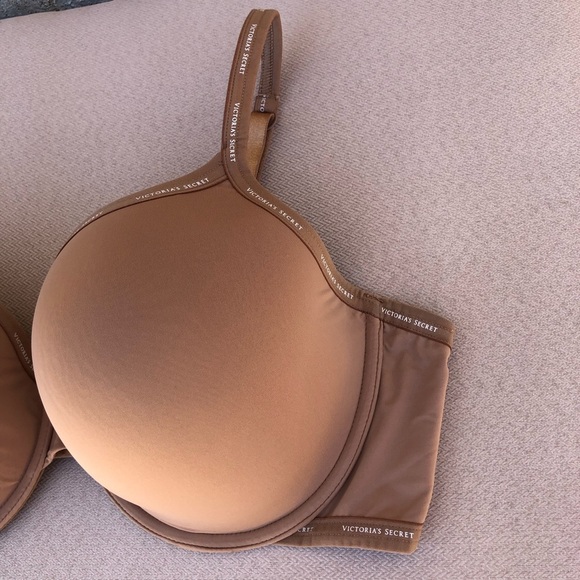 Victoria’s Secret T-Shirt Lightly Lined Full Coverage Tan Bra 40DD - Picture 4 of 16